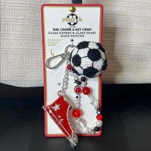 Piper K | Converse Soccer Crochet Themed Bag Charm ⚽️